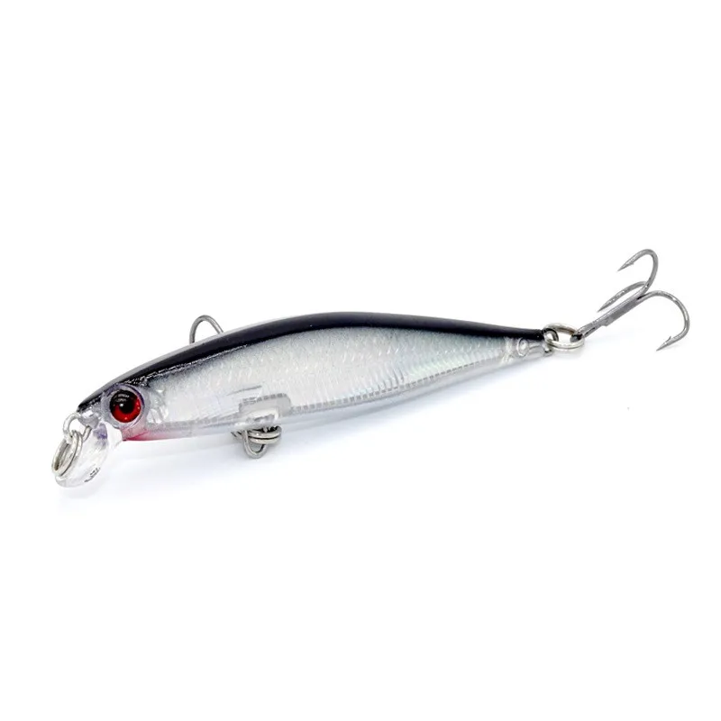 Señuelo de Pesca Minnow, 8cm, 5,2g, cebo duro Topwater Wobbler Jig Bait Crankbait, aparejos de Pesca de lubina a rayas SwimBait, 1 ud. - imagen 5