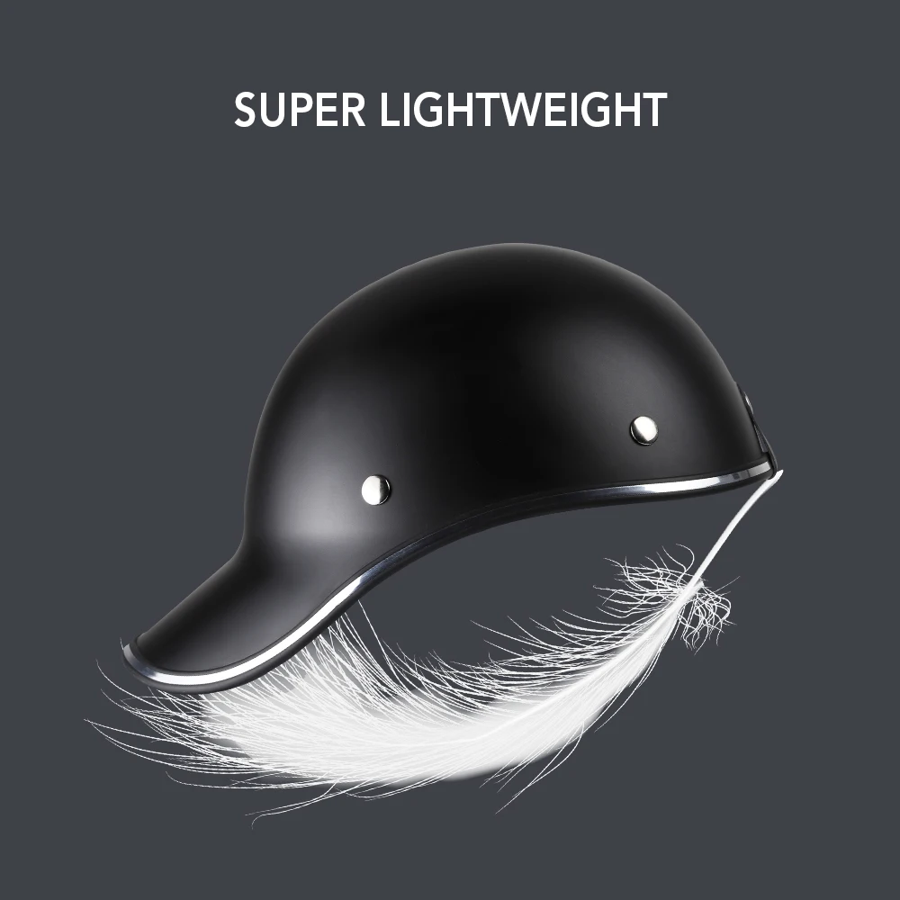 Casco de motocicleta para hombre y mujer, gorra de béisbol para bicicleta, medio casco para adultos, gorras de marca para ciclismo - imagen 4