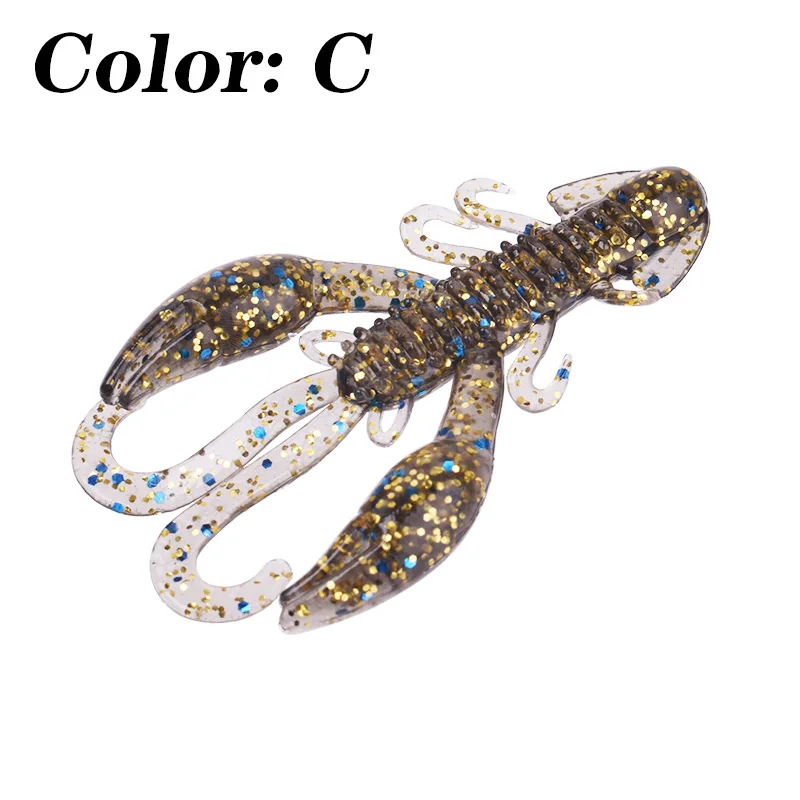 Anzuelos de Pesca blandos de Camarón, 5cm, 2g, gusano, cebo Artificial de silicona con sal, Swimbait, aparejos de Pesca de carpa, 5 unids/lote - imagen 3