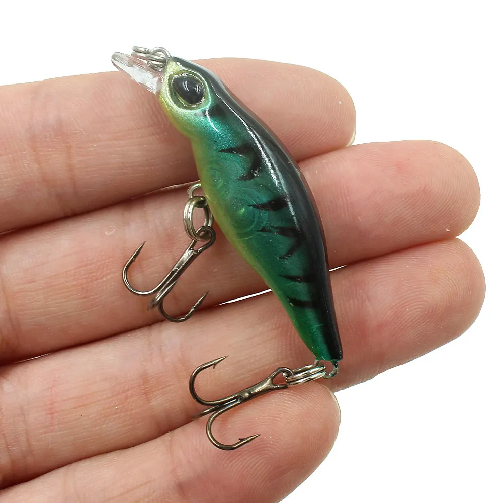 Señuelo de Pesca Crankbait, cebo artificial duro, 5cm, 2,9g, 3D, ojo, Lucio, Jerkbait, Wobblers, aparejos de Pesca de carpa - imagen 2