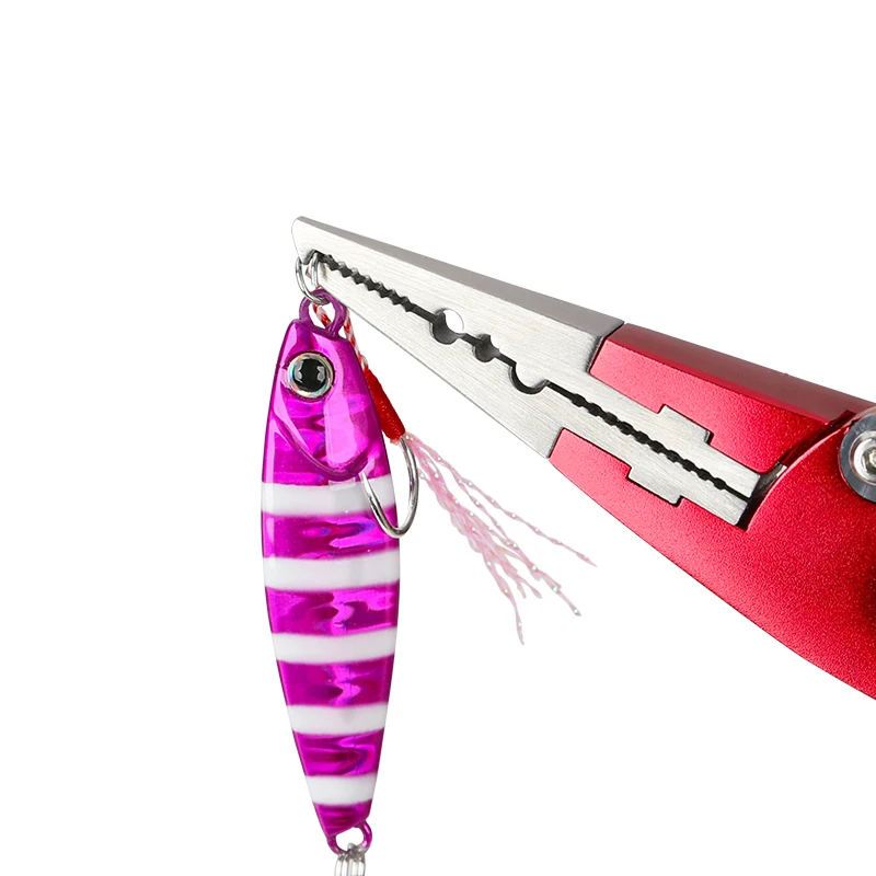 TSURINOYA-Alicates de pesca de aluminio, AP-170, cortadores de trenza de carburo de tungsteno, removedor de anzuelos, equipo de pesca resistente al agua salada - imagen 2