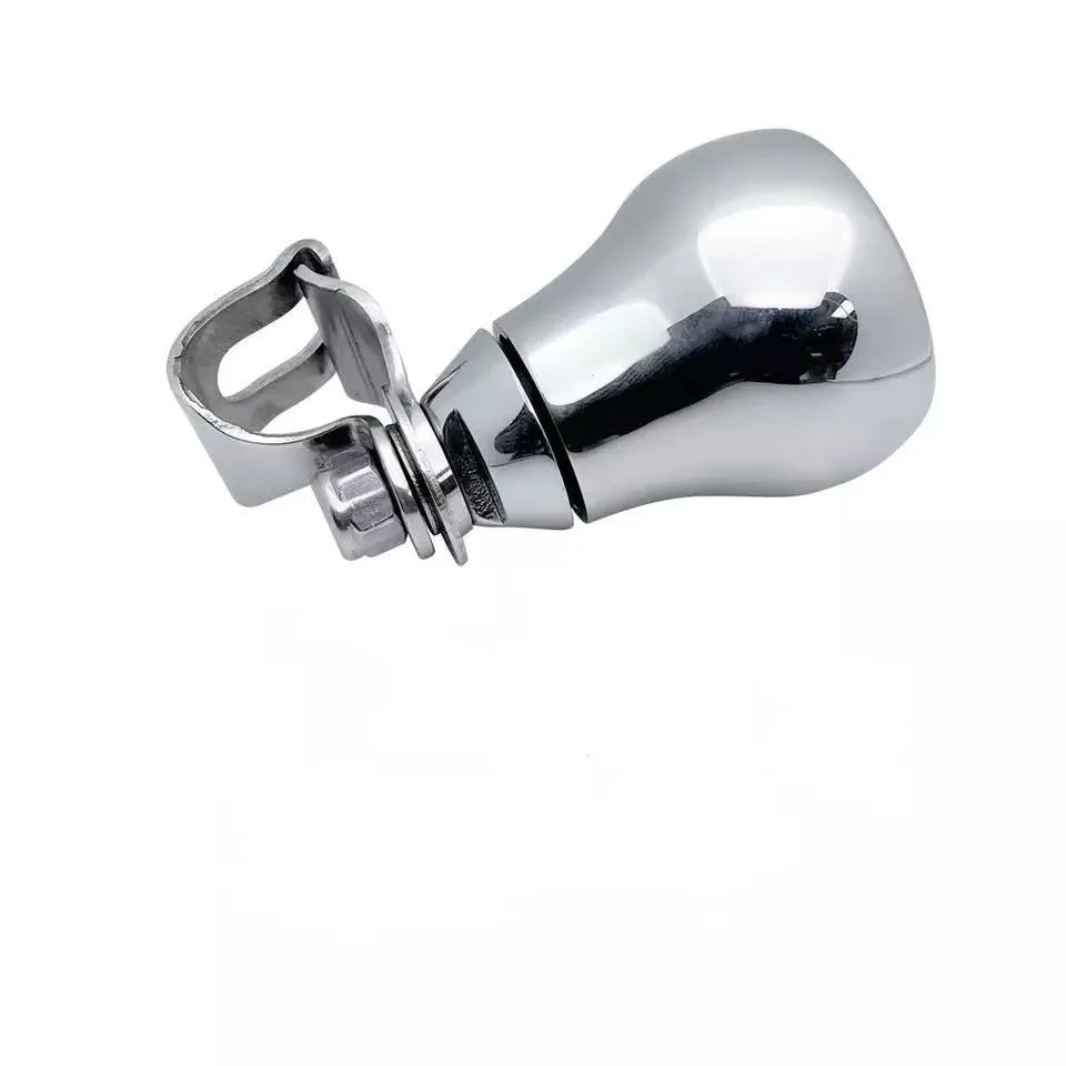 Volante de acero inoxidable 316, mango de potencia, perilla de agarre de bola, ayudante de giro, Control manual para yate, barco marino - imagen 2