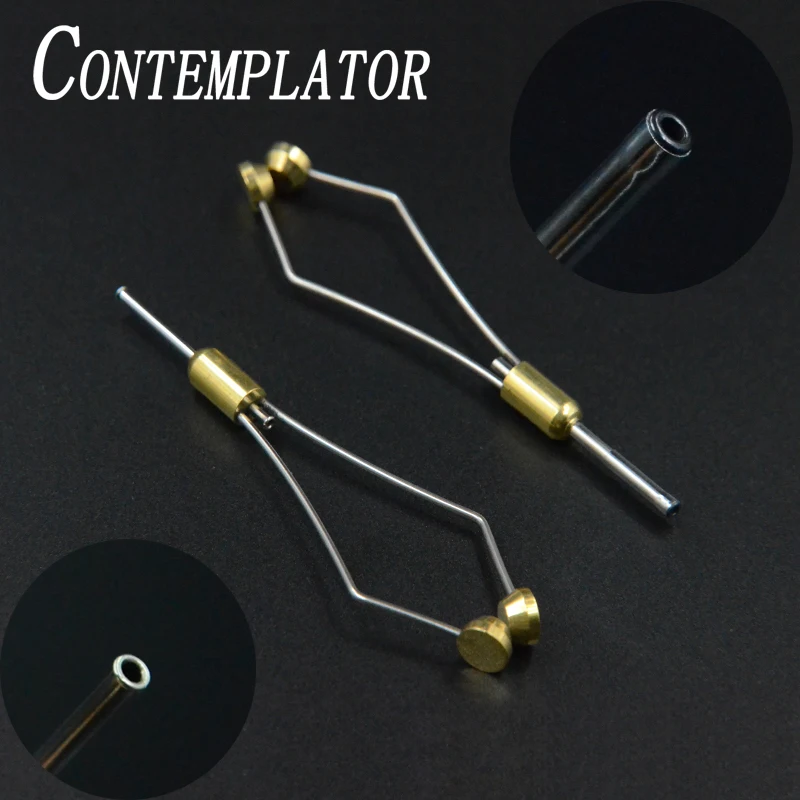 CONTEMPLATOR, 2 estilos opcionales, soporte de bobina para atar moscas con boca de arco o punta de cerámica negra, pies cónicos, herramientas para atar bobina de bala