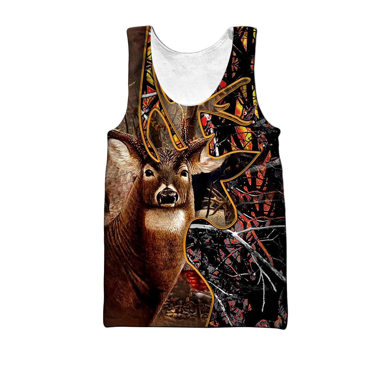Animal Moose/Deer Hunting 3D Printed men vest Harajuku Fashion Sleeveless T-shirt summer streetwear Cool Unisex tank top BX018 - imagen 3