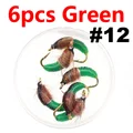 6PCS Green 12