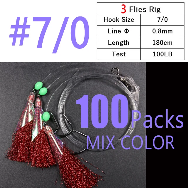 100packs 3 hooks 7l0