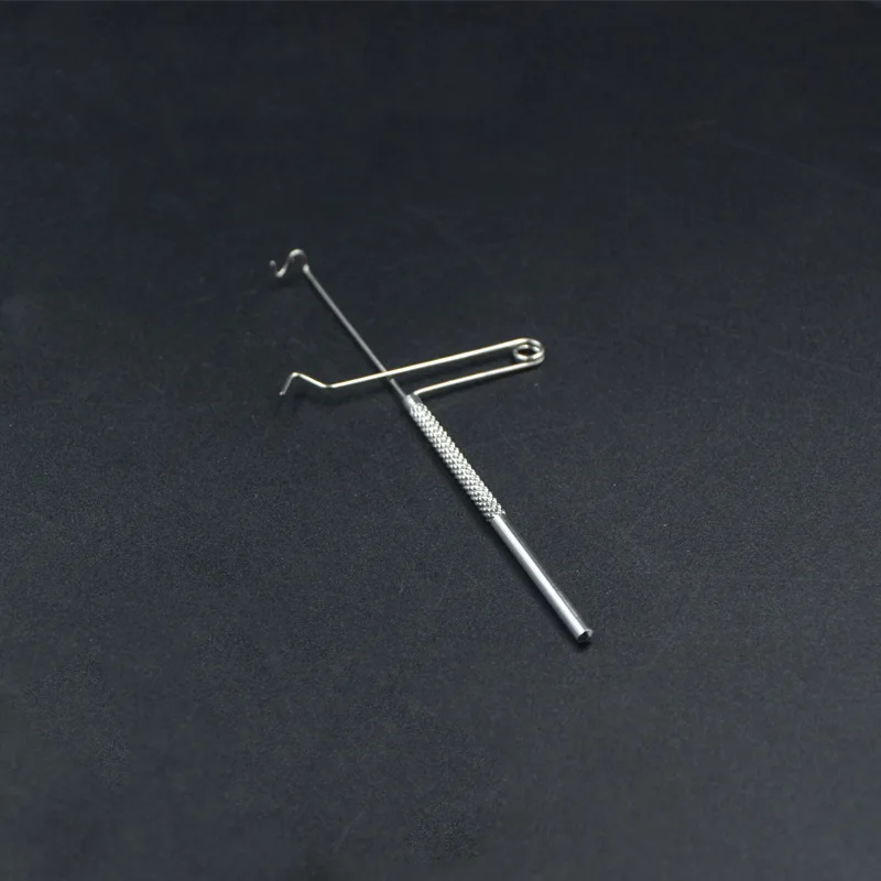 CONTEMPLATOR 1 pieza 10,5 cm SS pequeño acabado de látigo herramientas de atado de moscas mango de acero inoxidable acabado de látigo mejorado - imagen 4