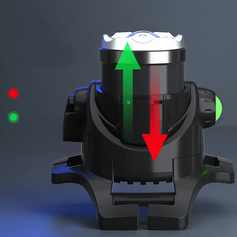 Potente linterna frontal LED XML T6, Faro de carga USB CC, resistente al agua, con batería de 18650, foco frontal con zoom para Camping - imagen 3
