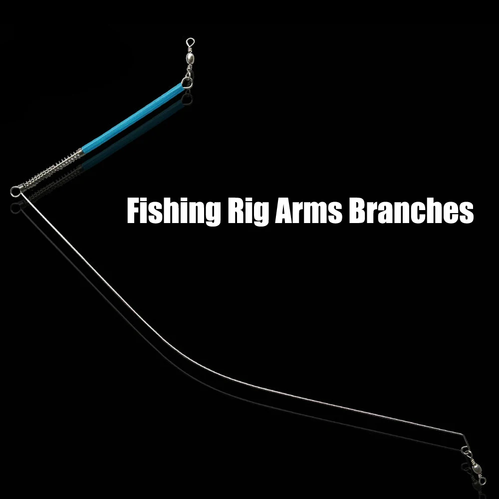 Elllv 20pcs Saltwater Fishing Rig Arms Branches with Swivels Stainless Wire Arms Balance  20cm 30cm 40cm - imagen 2