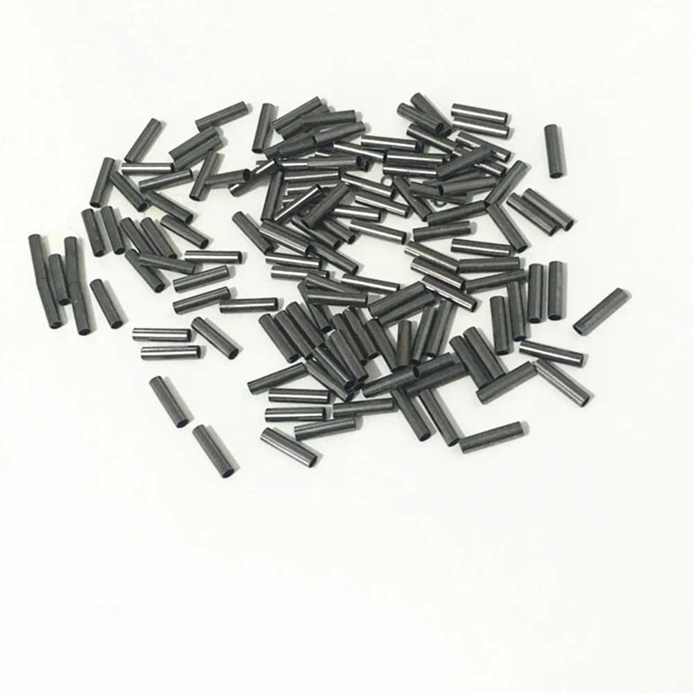 50-100 unids/lote hilo de pescar de acero inoxidable manga de engarzado de aluminio tubo de cobre tubo de alambre mangas de engarzado accesorios de aparejos de pesca - imagen 4