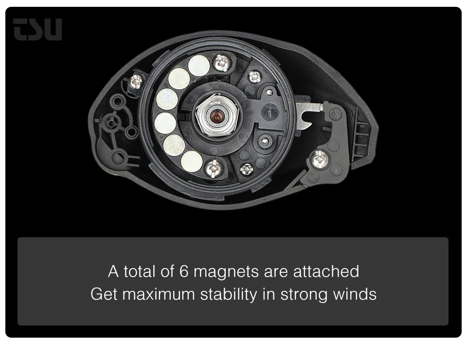 Experimente la máxima estabilidad en vientos fuertes con nuestra turbina eólica de 6 magnetos