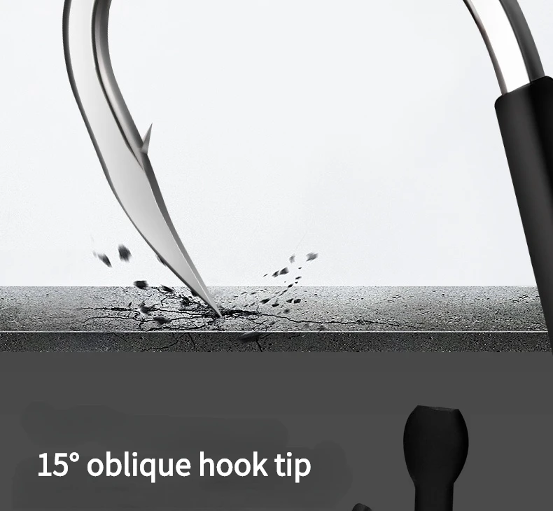 Consejo de gancho oblicuo de 15 ° para una precisión y funcionalidad mejoradas