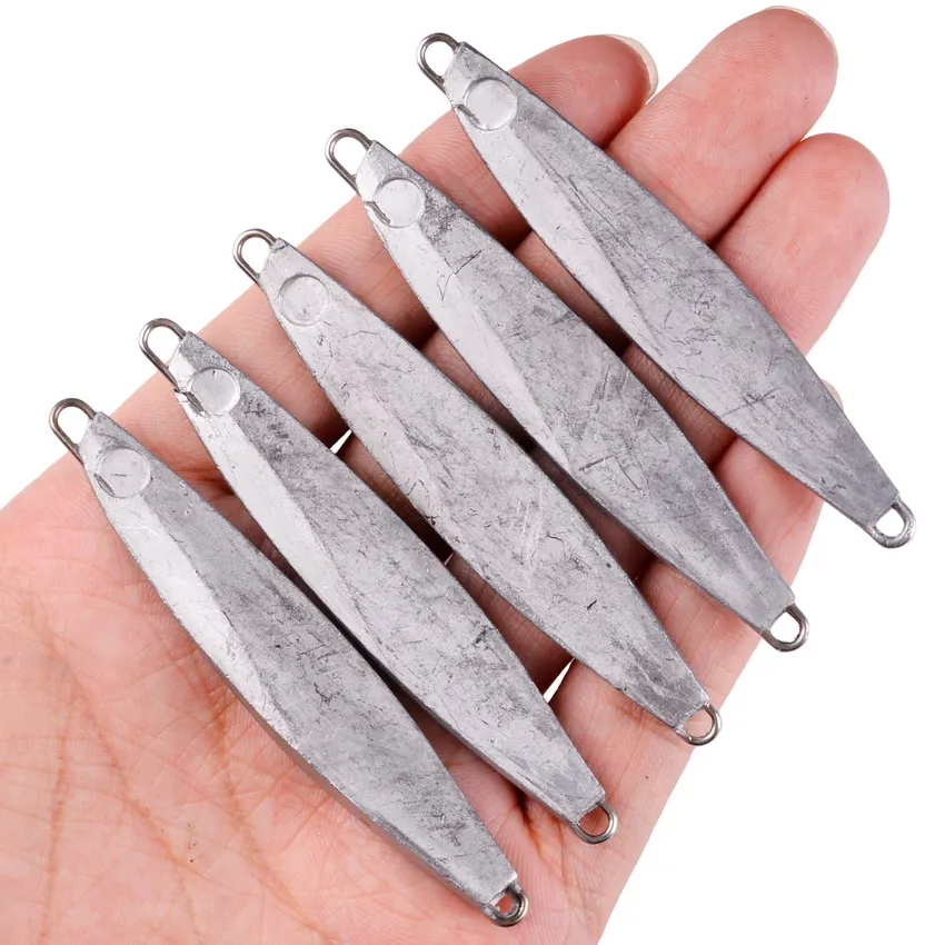 20 piezas plantillas de Metal fundido sin pintar, señuelos tipo cuchara, 7g, 12g, 17g, 21g, 30g, 40g, Jigging de fundición a tierra, señuelo de pesca en blanco, Jig Bait Bass Pike - imagen 2