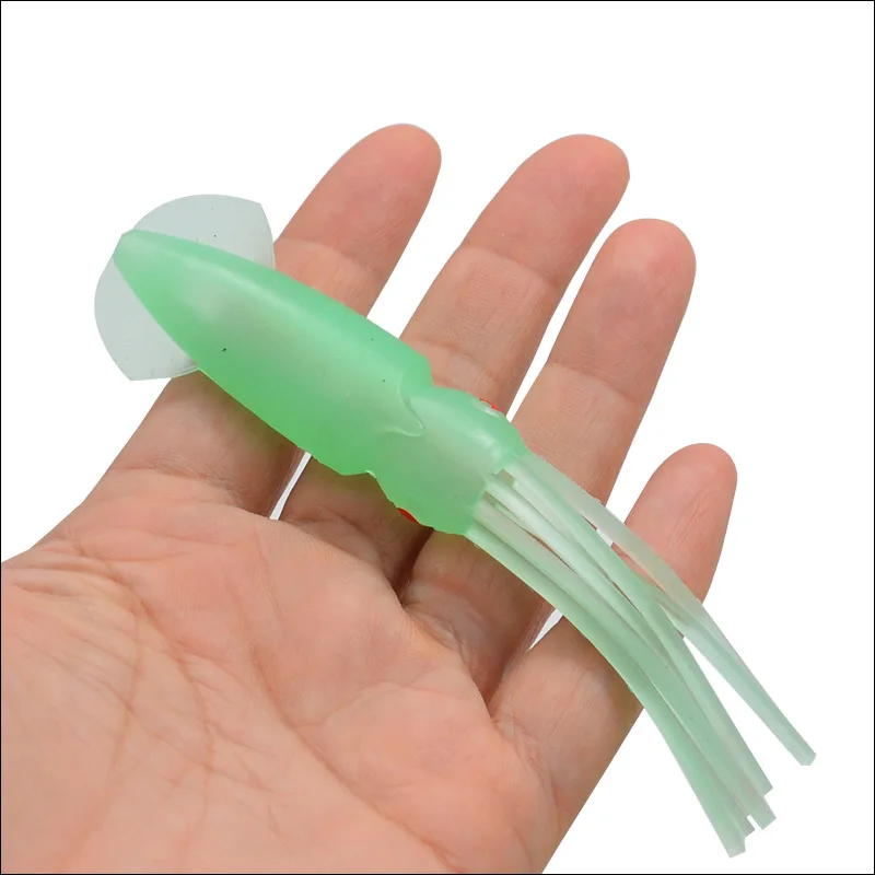 Señuelo de pesca simulación calamar pulpo cebo suave 12,5 cm 9,5g señuelos artificiales lote 6 piezas venta - imagen 5