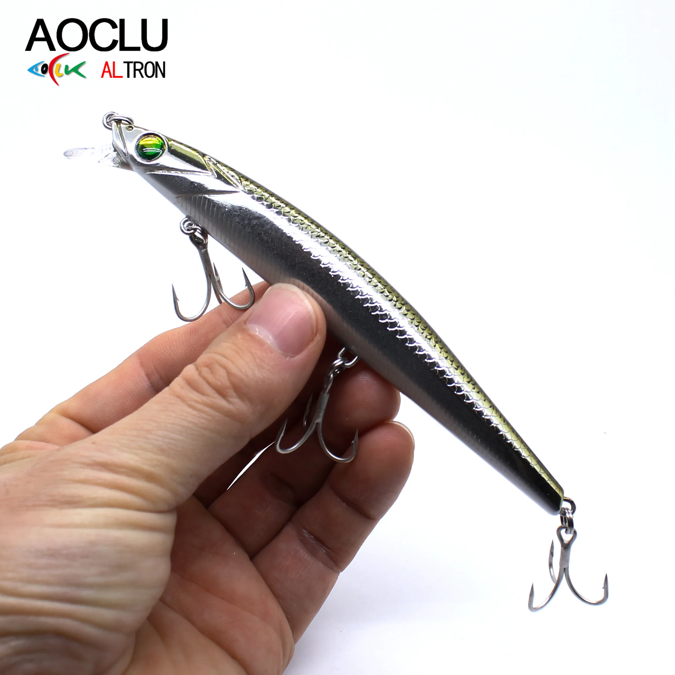 AOCLU-señuelo de pesca Jerkbait Wobbler, cebo duro que se hunde, 125mm, 16,4g, 0,3-1,3 m, imán de transferencia de peso, acción de natación vívida - imagen 4