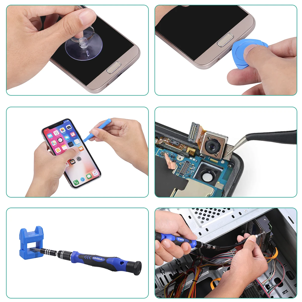 Destornilladores de Precisión ORIA – Kit Magnético para Electrónica - imagen 5