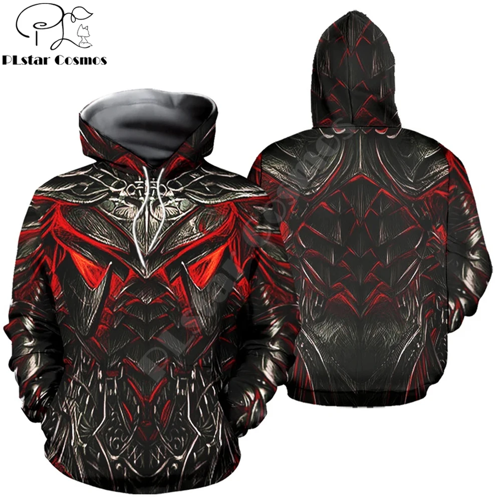 Sudadera con capucha para hombre, con estampado 3D de armadura Daedric, ropa de calle Harajuku para pareja, chándales informales Unisex, moda de otoño, 2020 - imagen 4