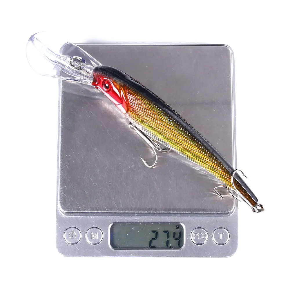 Hengjia 16,5 cm 28g señuelo de pececillo grande cebo de curricán Wobblers artificiales buceo profundo aparejos de pesca de mar lubina Pike Crankbaits - imagen 5