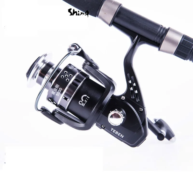 Carrete De Pesca De curricán 4500, 5500s, 6500s, serie 5,1: 1, 5BB, giratorio, ligero, trasero - imagen 2