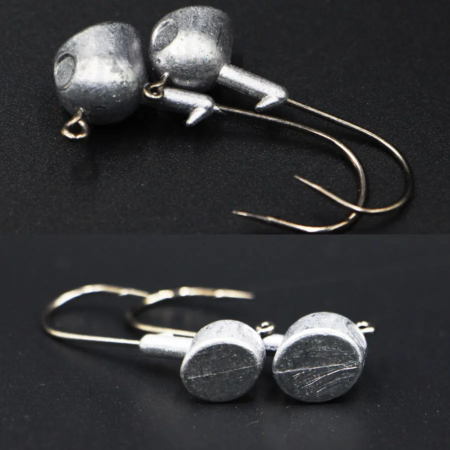 Anzuelos duros de pesca de cabeza grande, aparejos de pesca de señuelo suave, bala de agua profunda, alta calidad, 5 piezas, 3,5g/7g/10g/14g/18g - imagen 5