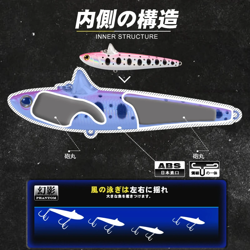 D1-Señuelos de Pesca de lápiz, cebos duros artificiales Stickbait, 100mm/30g, pesca de invierno para lubina, aparejos de pesca 2020 - imagen 3