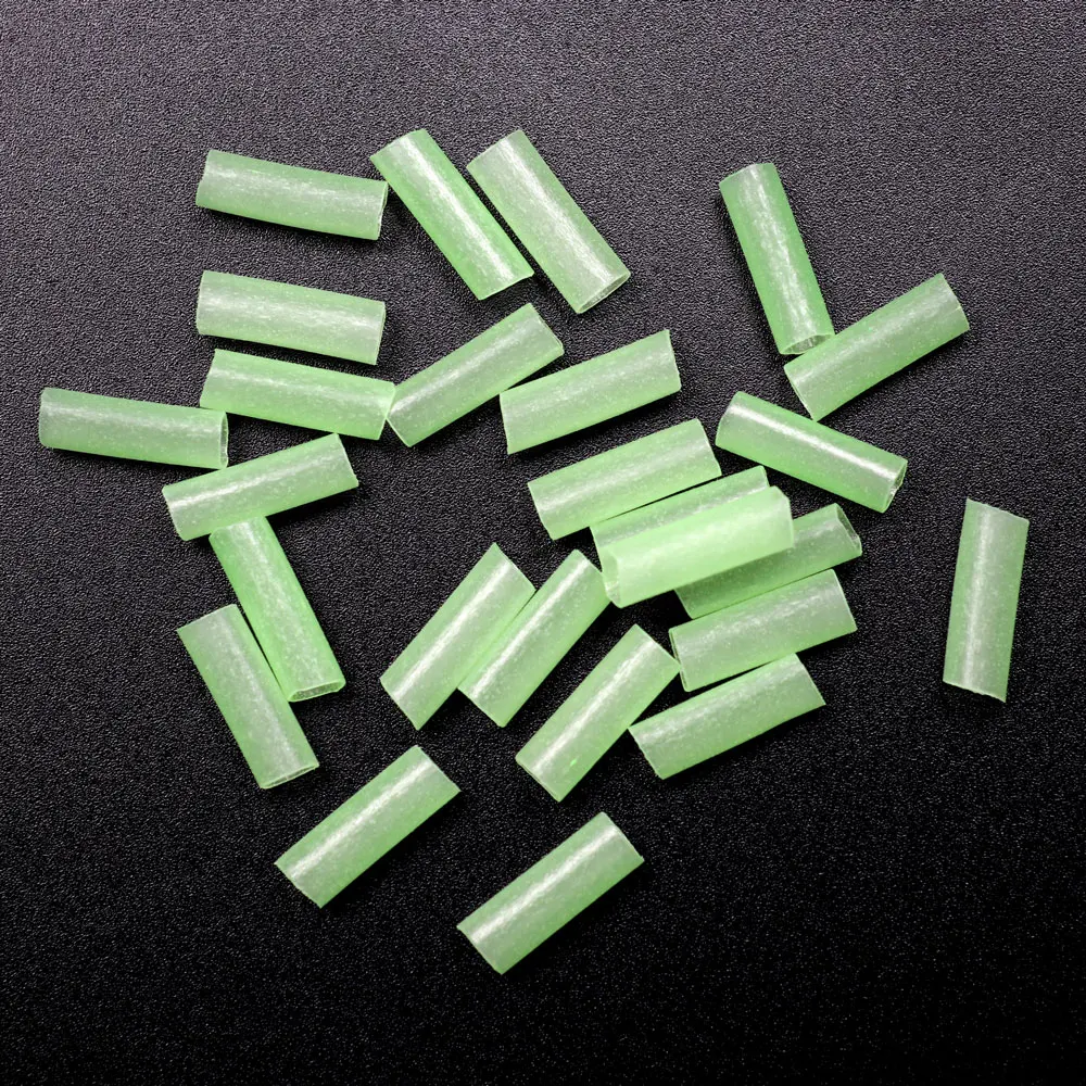 Tubo termorretráctil brillante precortado para aparejos de pesca de agua salada, Material de asistencia, gancho de plantilla, cubierta protectora, señuelo luminoso, 50 unidades - imagen 2