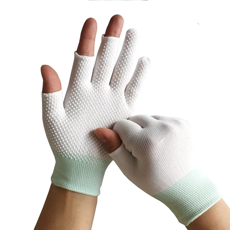 1piar-guantes de pesca antideslizantes, guantes deportivos de tres Finger para invierno, accesorios de pesca, equipo pesca accesorios mar - imagen 2