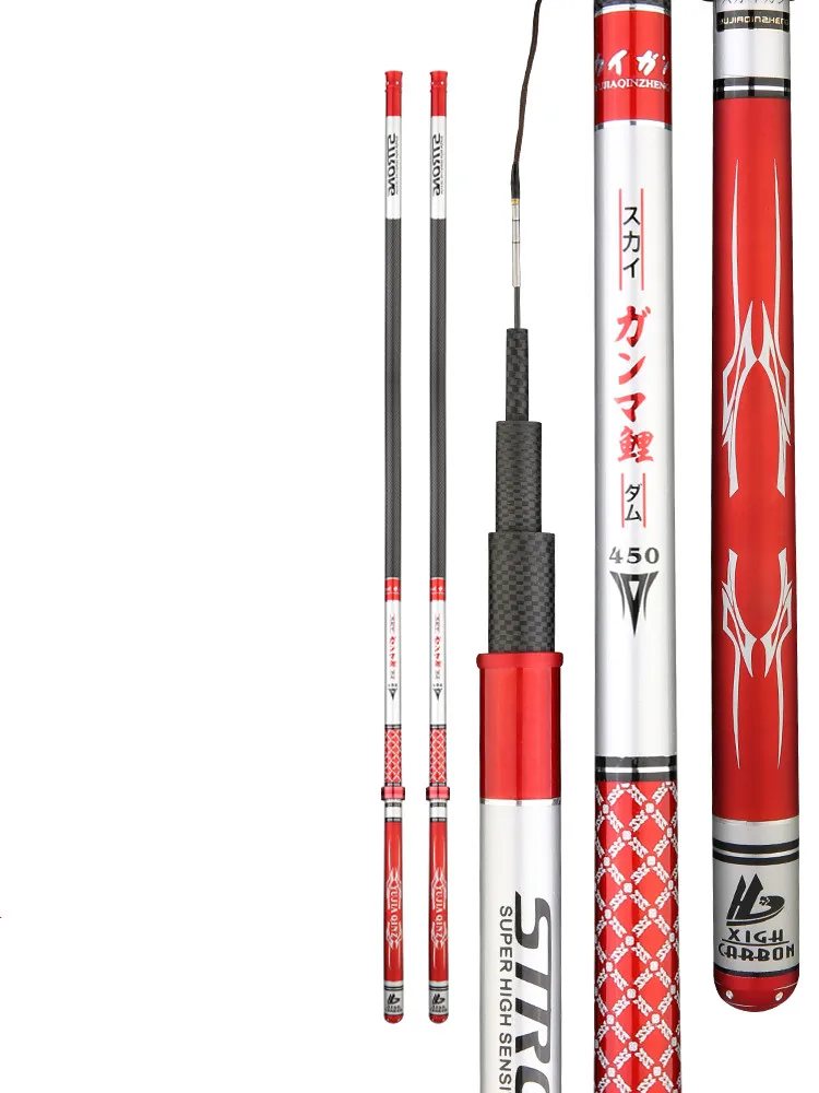 Cañas De pescar ultraligeras para carpa, caña De pescar ultraligera De 2,7 m-7,2 m, color negro, aparejos De Pesca - imagen 2