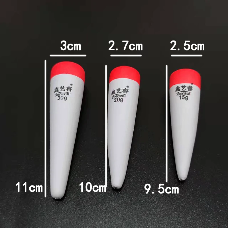 Flotadores de pesca de agua salada, cebo flotante EVA en línea, 15g, 20g, 30g, 3 unidades, A412 - imagen 4