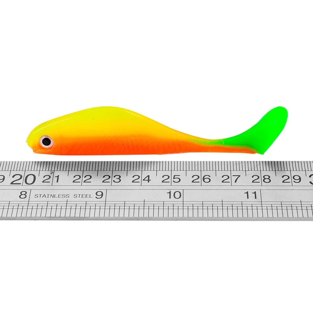 PRO BEROS-SEÑUELOS blandos de pesca de 10 piezas, 8,8 cm, 4,5g, sábalo, gusano, Swimbaits, señuelo suave de silicona para pesca de carpa - imagen 3
