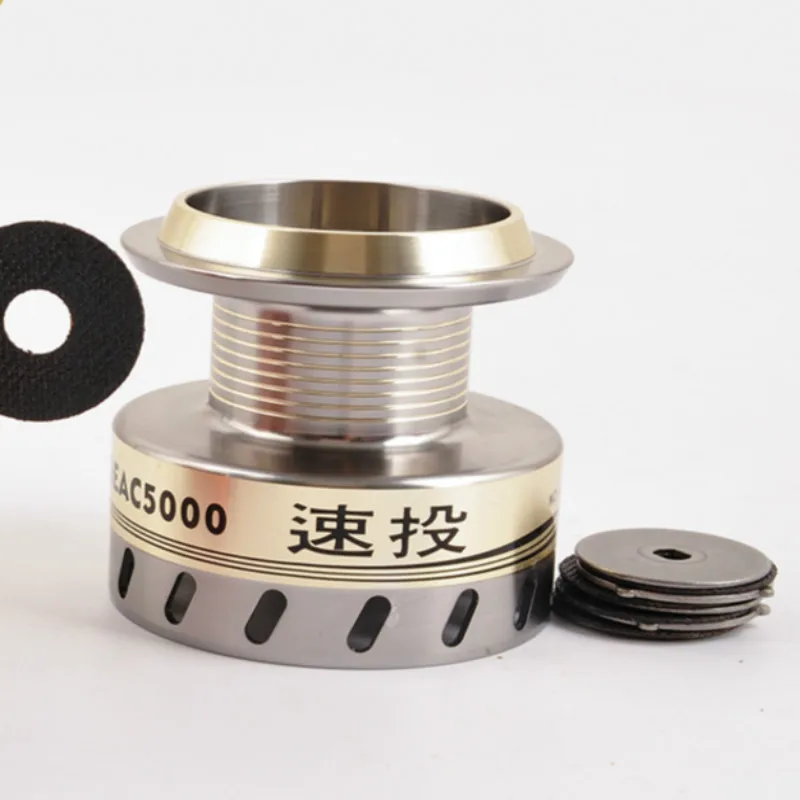 Rodamiento De acero inoxidable, poste De Carrete De Pesca mar De alta velocidad, carrete De Baitcasting De 10 ejes, rueda giratoria, 1000-6000 - imagen 5