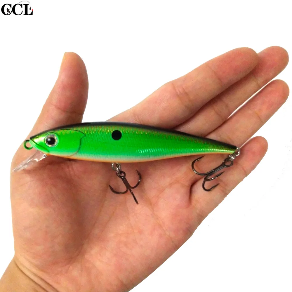 CCLTBA señuelo de pesca flotante Minnow Jerkbait, Wobbler Bass Perch Panfish, cebos duros de pesca al por menor - imagen 3