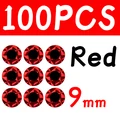 100pcs 9mm Red
