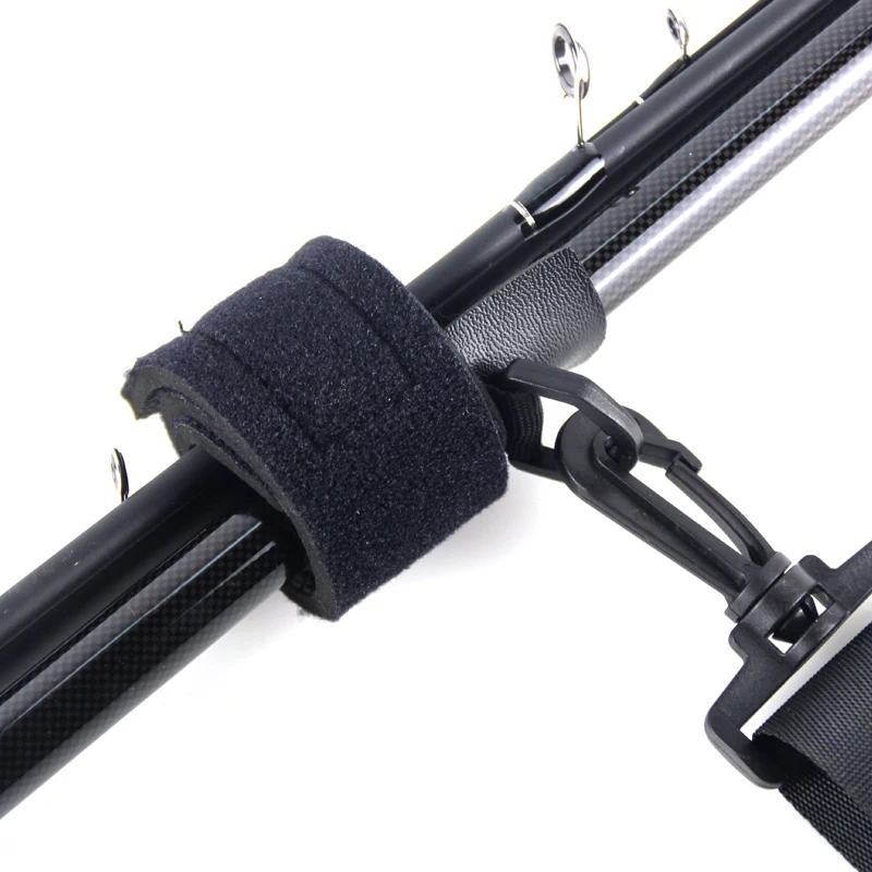 Correa de caña de pescar, correa de transporte portátil para poste, aparejos al aire libre, banda de soporte de viaje para hombro, PJ262 - imagen 5