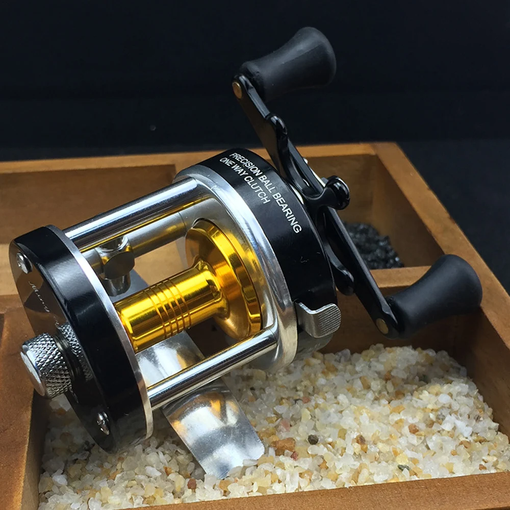 Carrete de pesca de arrastre de Metal, barco de fundición de cebo, tambor fundido, rueda de pesca, balsa de pesca con mosca de mar de Metal completa para aparejos de agua salada, nuevo