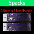 0.5mm 5pks purple