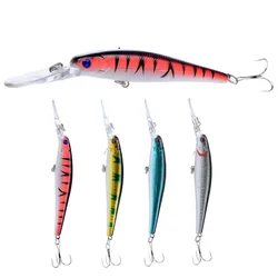 Wobbler Crankbait 12,5 cm 14g - Anzuelos triples para carpa