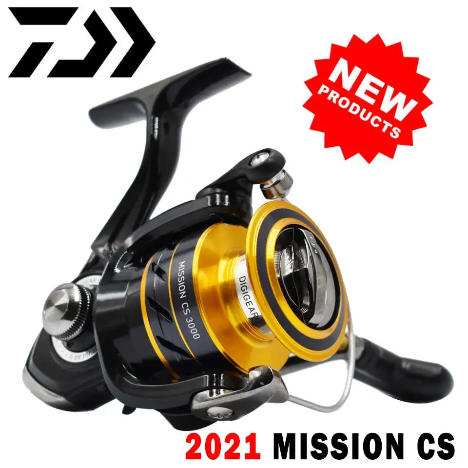 DAIWA-carrete de pesca MISSION CS 2021-2000, nuevo tamaño, carrete de aluminio mecanizado ABS, 2KG-6KG, potencia 3 + 1BB, 4000