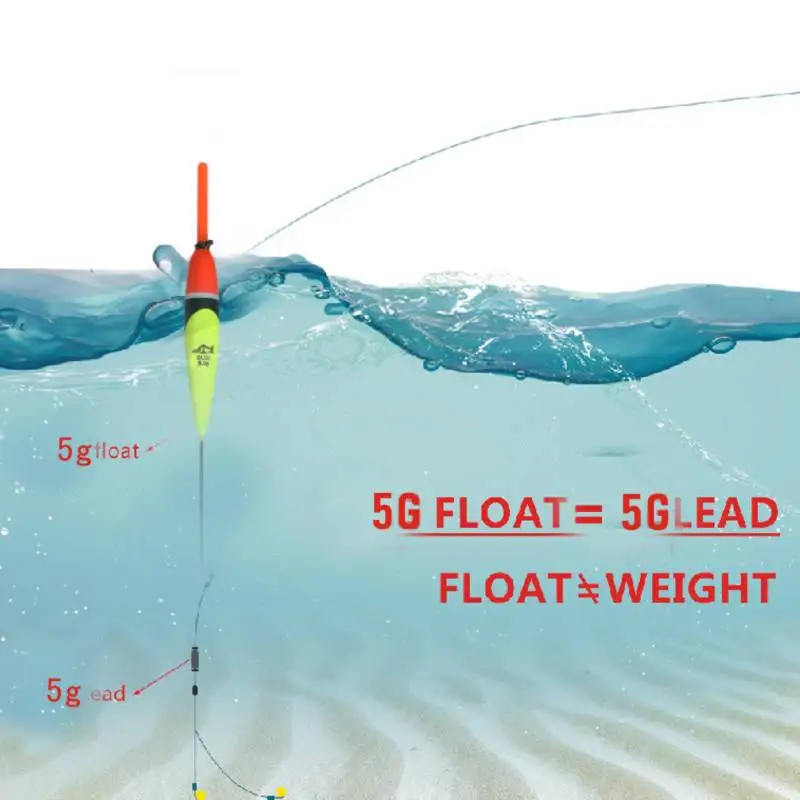 Juego de 10 flotadores de pesca, boya Led brillante, palo Bobber para aparejos de pesca, flotadores verticales de Material EVA para pesca de carpa - imagen 5