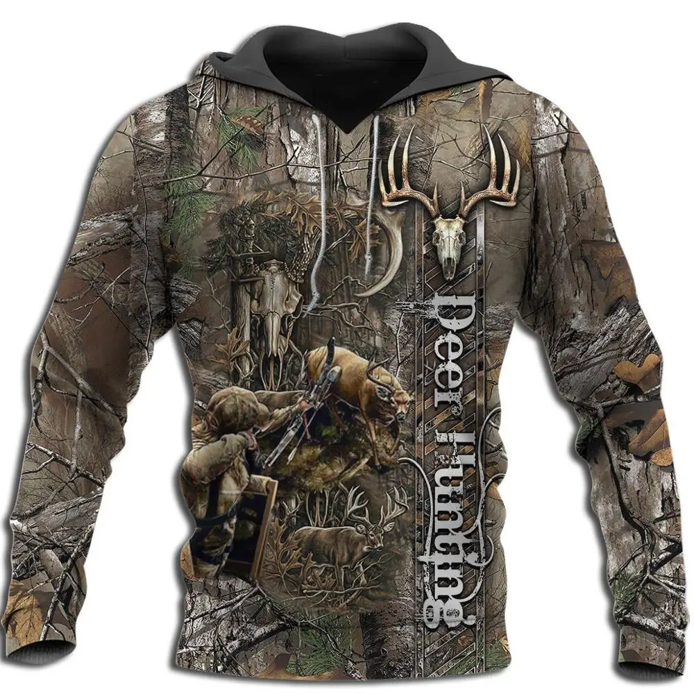 KJ028 Sudadera camuflaje 3D para tiro con arco unisex