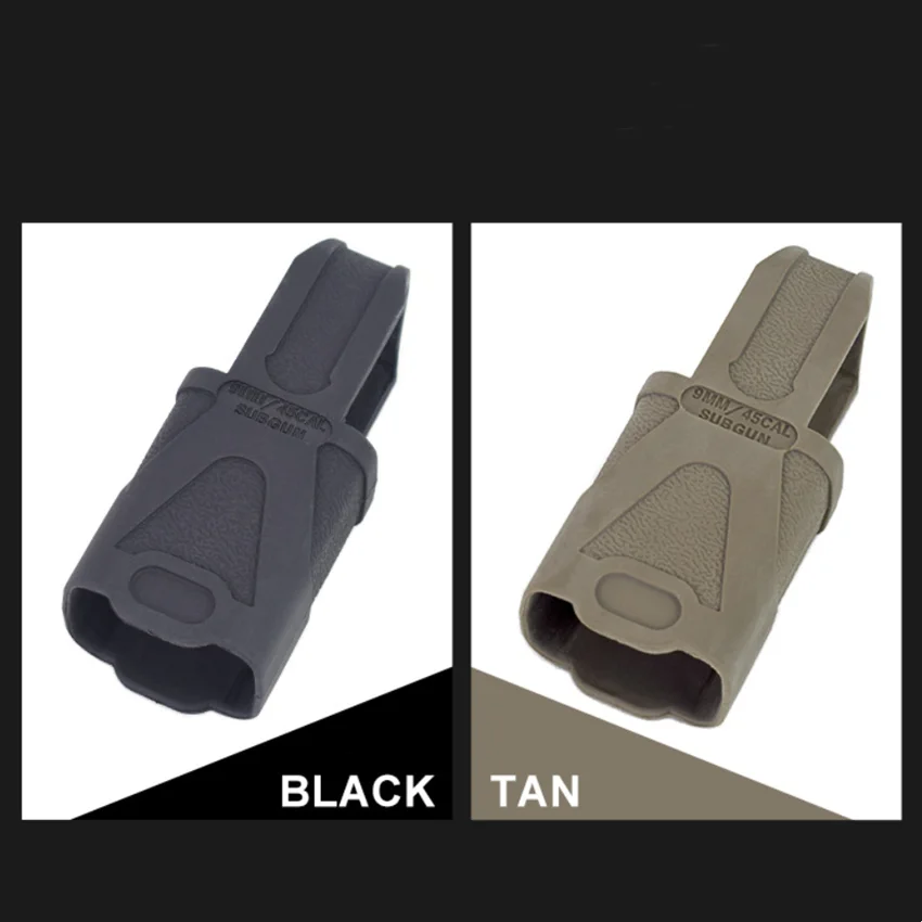 Color barro negro 9mm revista manga de goma de extracción rápida revista Mp5 manga táctica de extracción rápida manga convexa triangular - imagen 2
