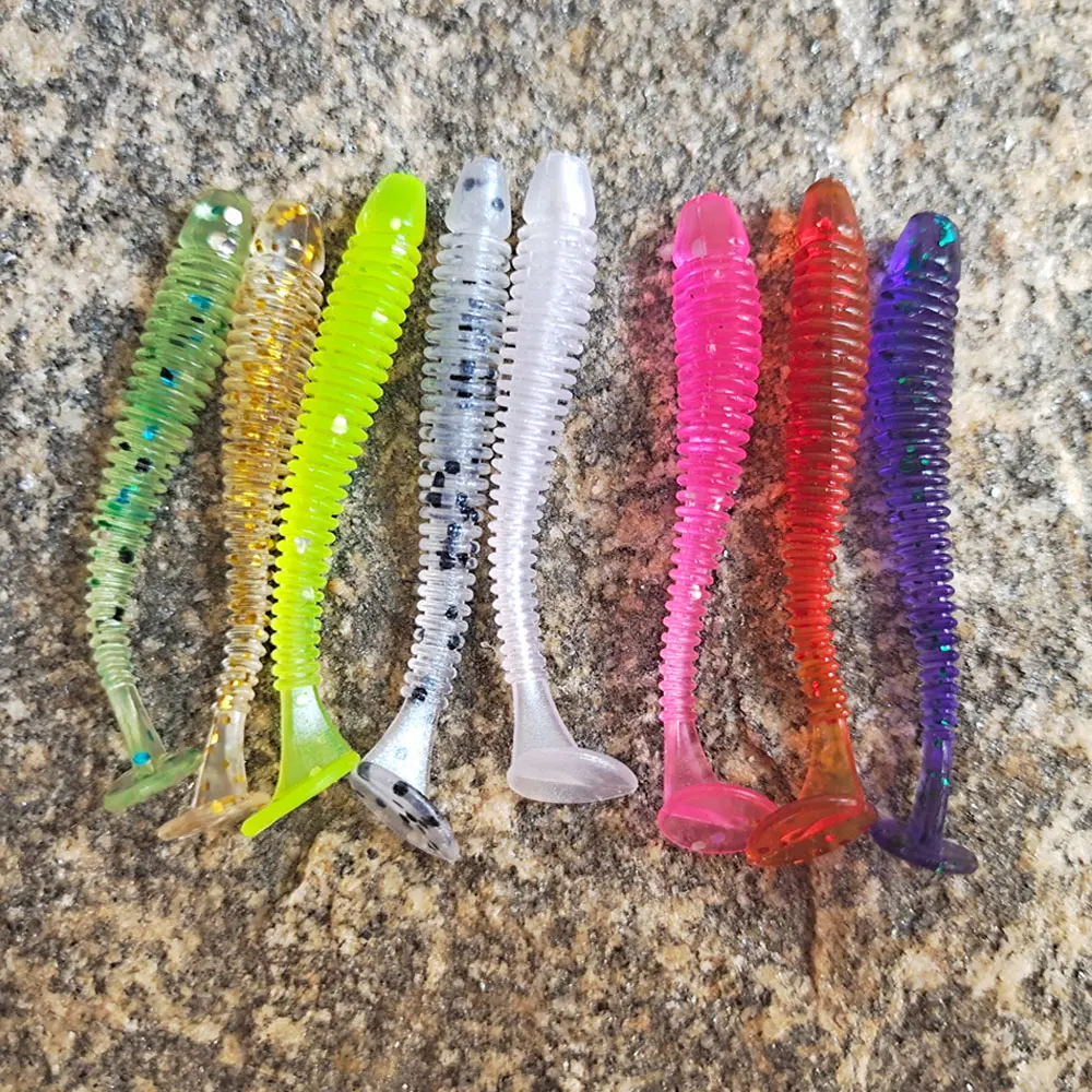 Balleo-señuelo de pesca suave, cebo de silicona para Sábalo, alimentador de cebo de plástico suave para Lucio, aparejos de pesca, 0,7g, 10 Uds./20 Uds.