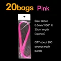 20 bags pink