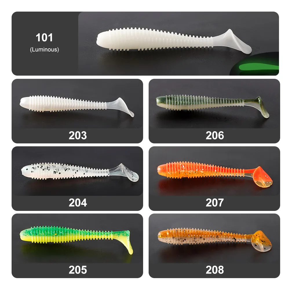 Noeby Swimbait vinilo con cola de paleta - imagen 3