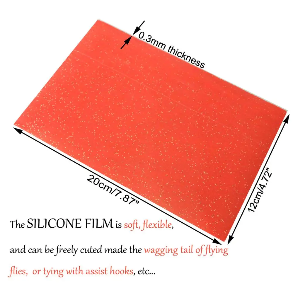 Bimoo, 2 uds., 12x20cm, atado de moscas suaves, película de silicona, cola de movimiento para Lucio, perca, señuelos de pesca de trucha grandes, materiales de 0,3mm - imagen 3