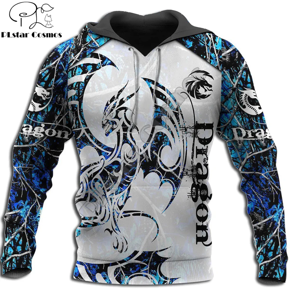 Sudadera con capucha con estampado 3D de tatuaje y Dungeon Dragon para hombre, sudadera de lujo Unisex de otoño e invierno, jersey con cremallera, ropa de calle informal KJ411 - imagen 4