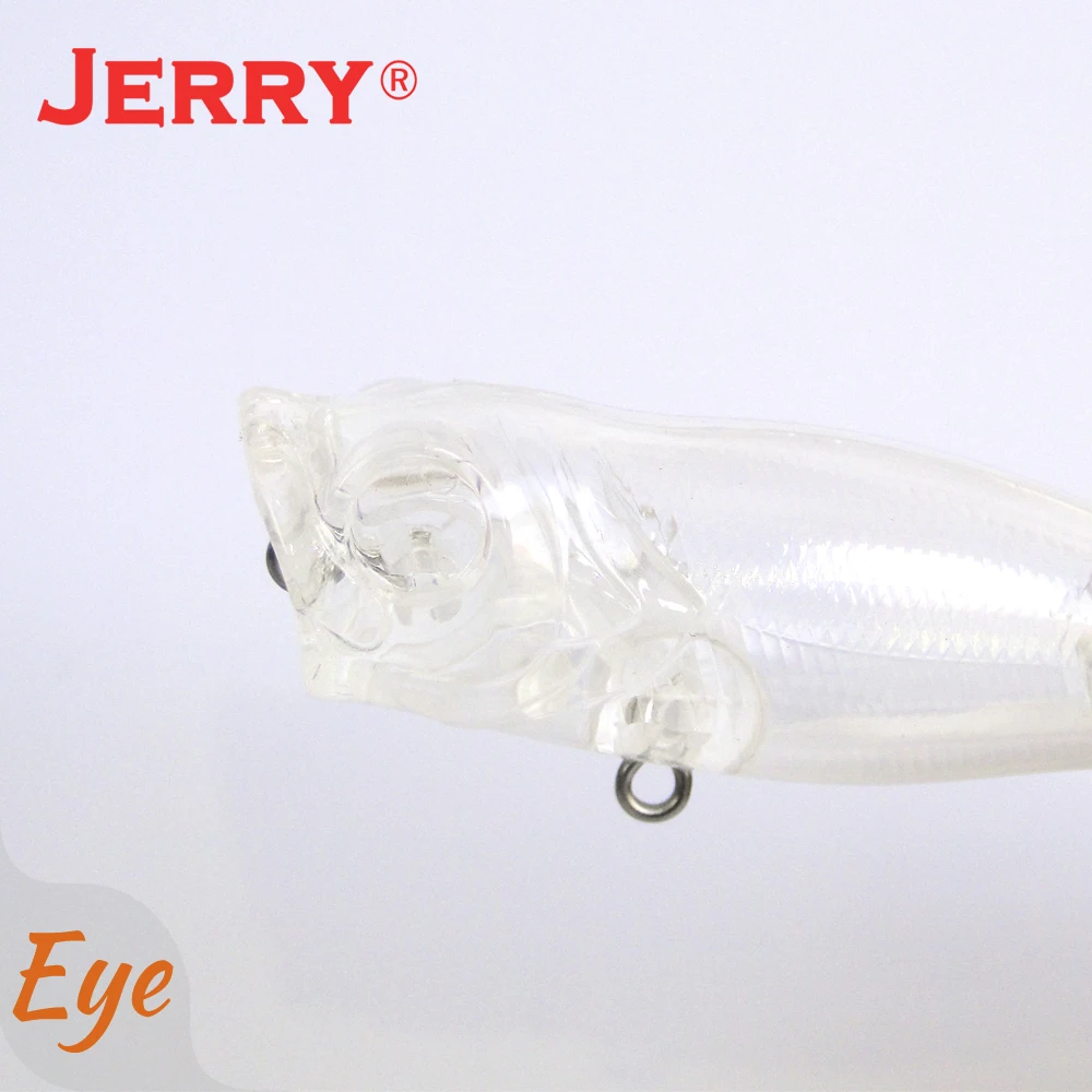 Jerry Doris-Tapones de cebo duro para Pesca giratoria, señuelos de superficie flotante, Cuerpo en blanco, 10 piezas, 55mm - imagen 5