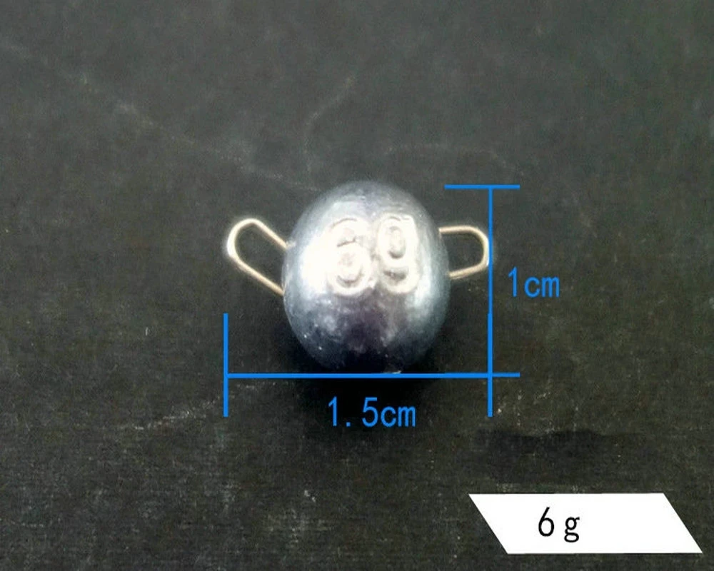 Cheburashka plomo pesca – Cabeza redonda conector Texas 2-18g - imagen 4