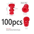 100pcs red