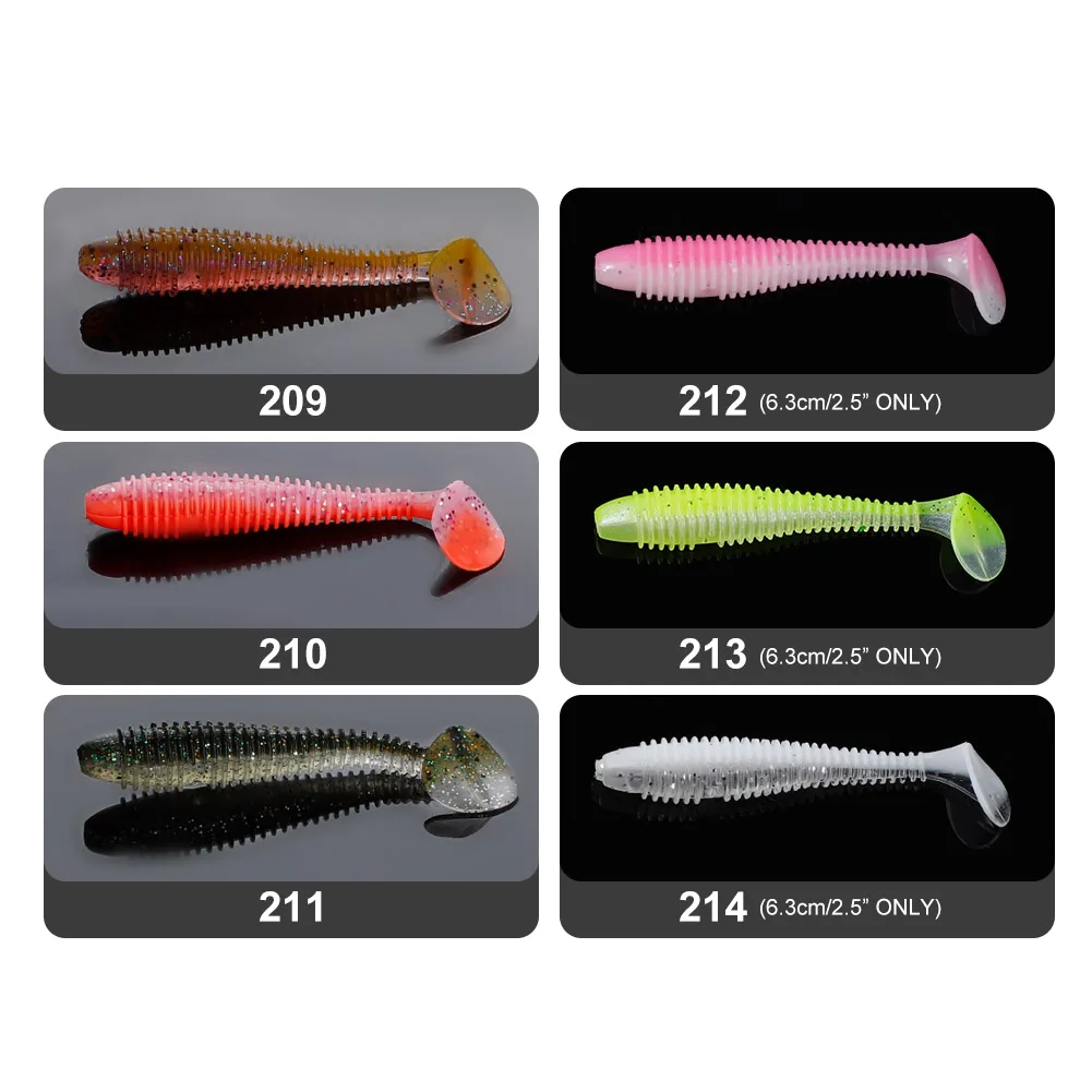 Noeby-señuelo de silicona suave Wobbler Shad, 7cm, 9,5 cm, 12cm, cola de paleta, pececillo, Swimbaits, Jighead, Lucio, perca, pesca, señuelos blandos - imagen 4
